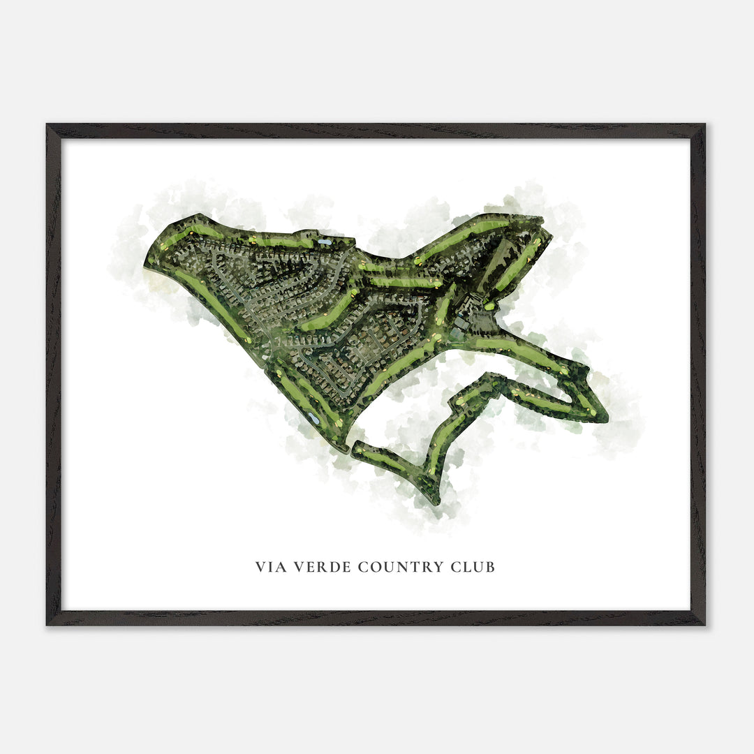 Print of Via Verde Country Club Classic Map