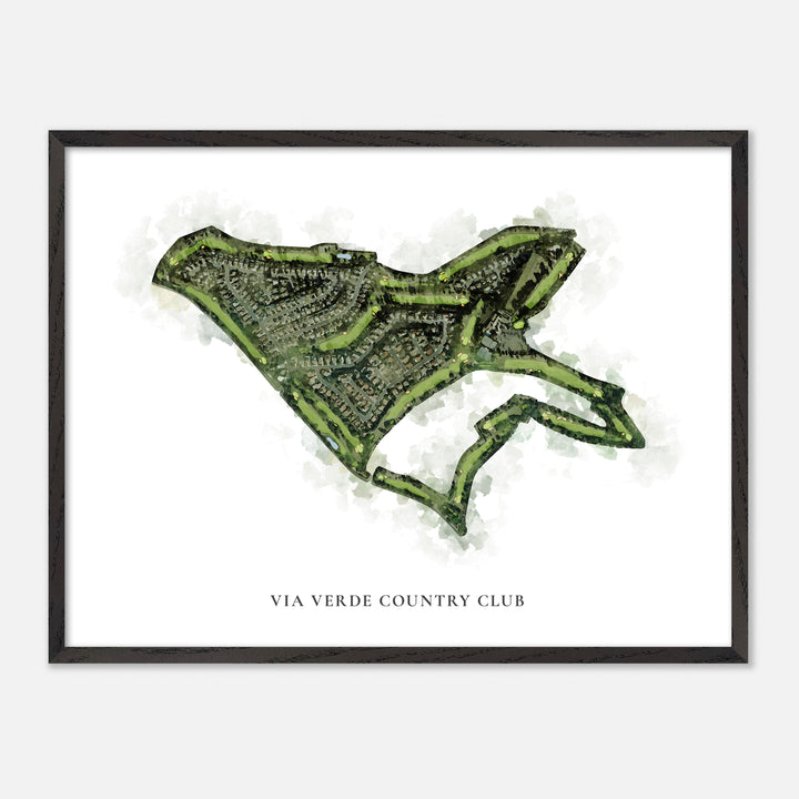 Print of Via Verde Country Club Classic Map