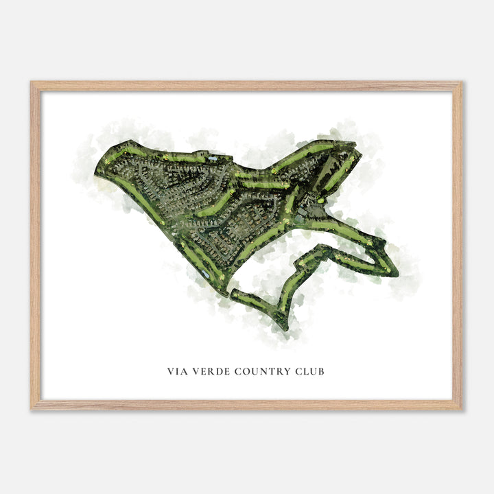 Print of Via Verde Country Club Classic Map