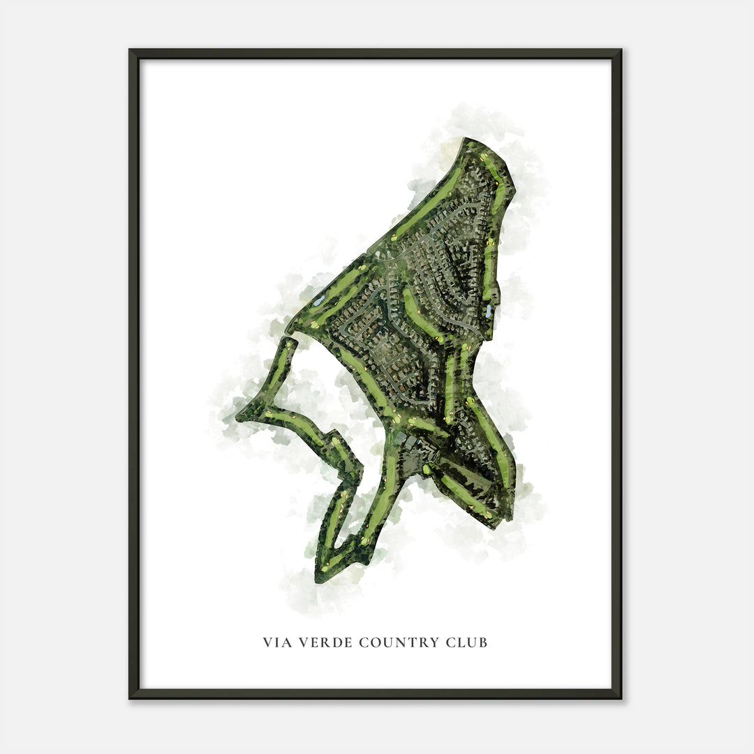Print of Via Verde Country Club Classic Map