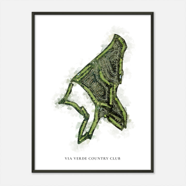 Print of Via Verde Country Club Classic Map