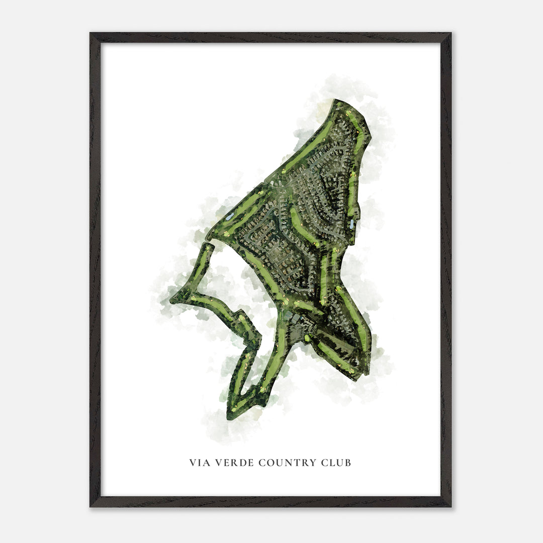 Print of Via Verde Country Club Classic Map