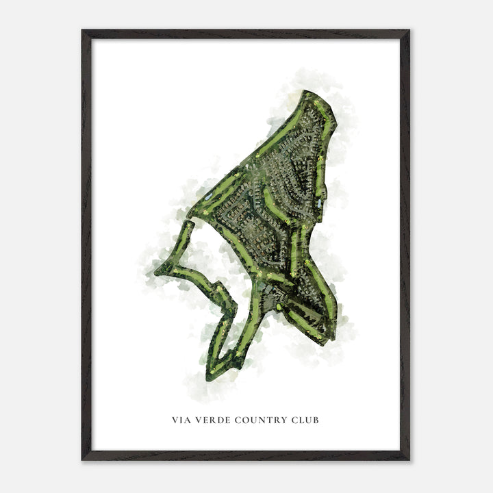 Print of Via Verde Country Club Classic Map