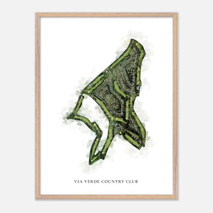 Print of Via Verde Country Club Classic Map