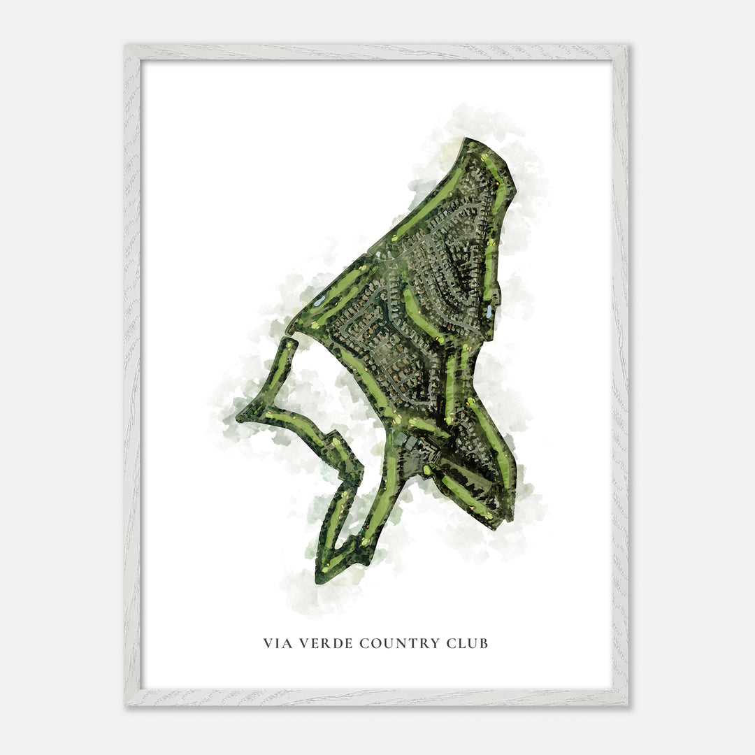 Print of Via Verde Country Club Classic Map