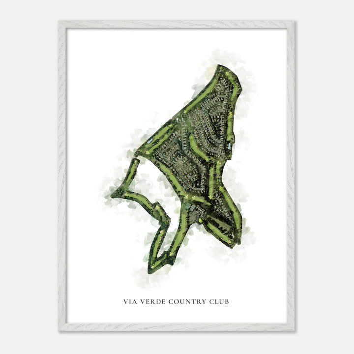 Print of Via Verde Country Club Classic Map