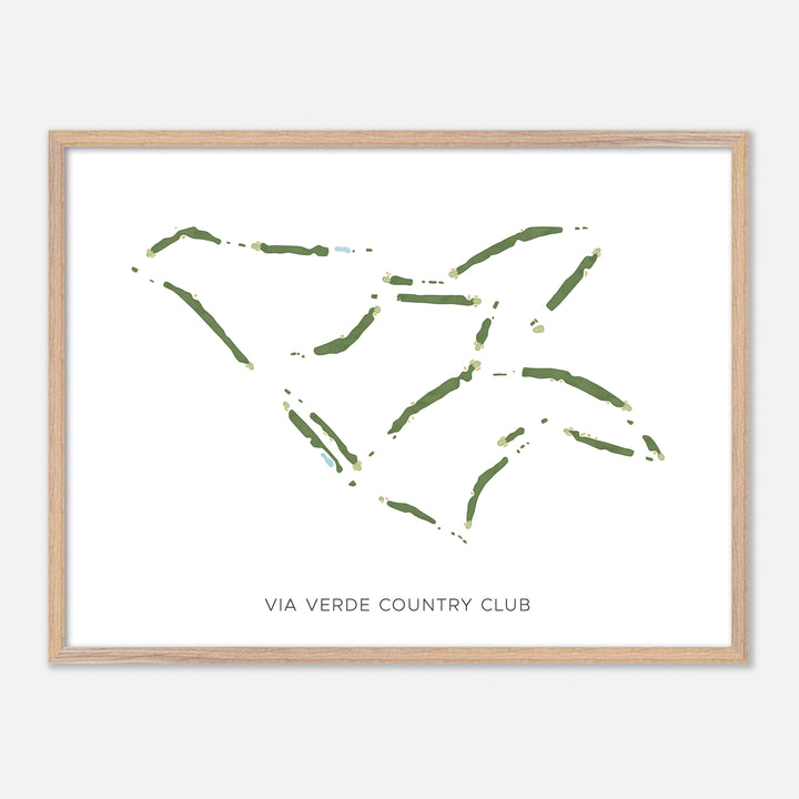 Print of Via Verde Country Club Modern Map