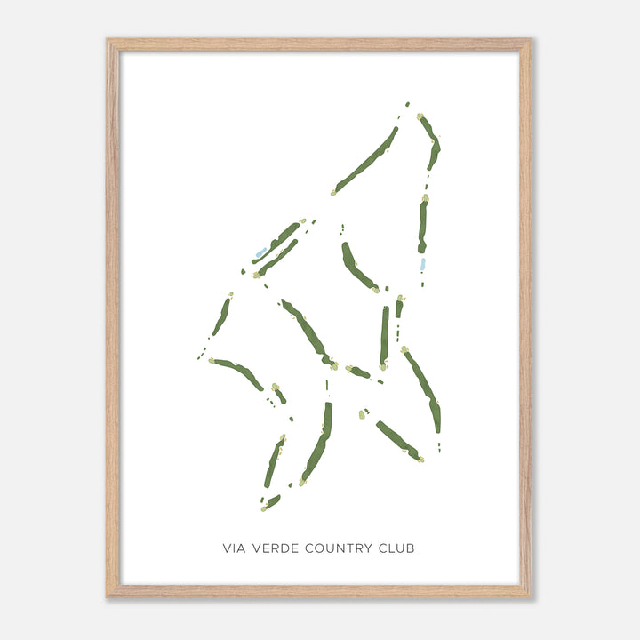 Print of Via Verde Country Club Modern Map