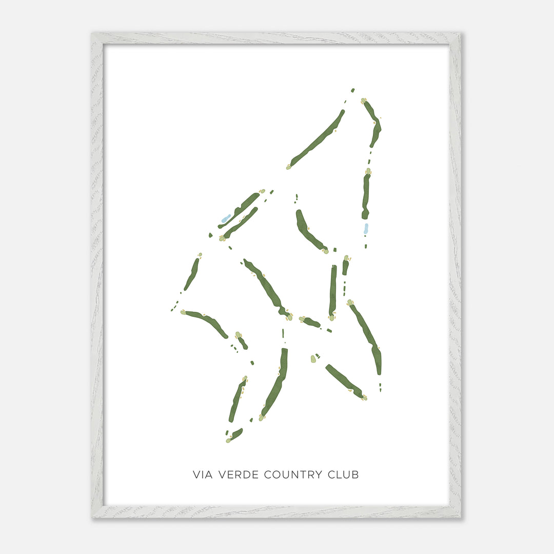 Print of Via Verde Country Club Modern Map