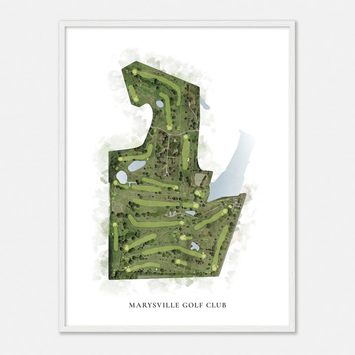Print of Marysville Golf Club Classic Map