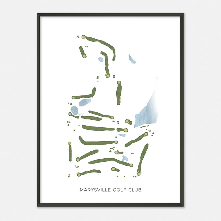 Print of Marysville Golf Club Modern Map