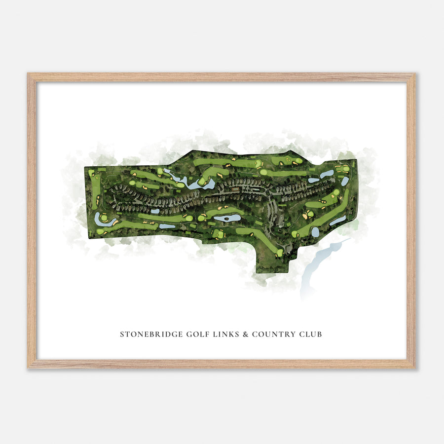 Print of Stonebridge Golf Links & Country Club Classic Map