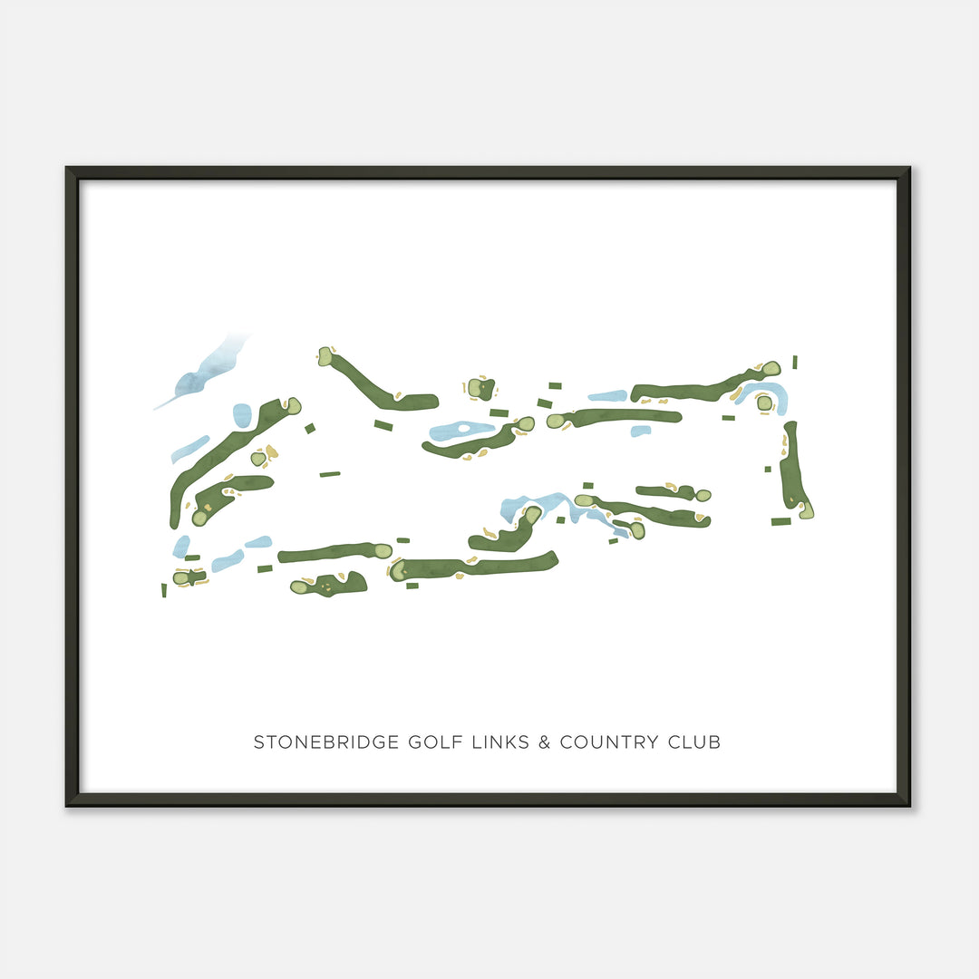 Print of Stonebridge Golf Links & Country Club Modern Map