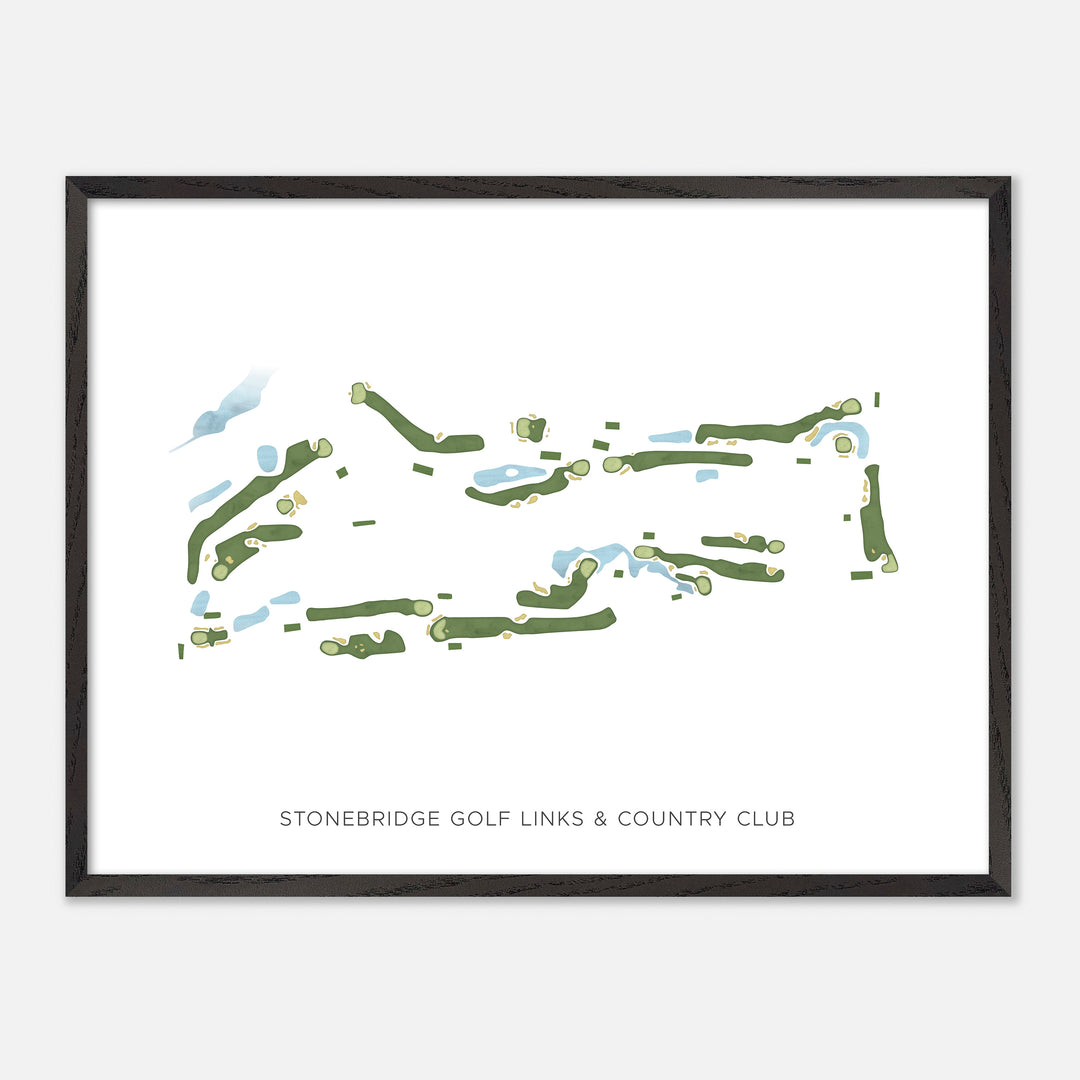 Print of Stonebridge Golf Links & Country Club Modern Map