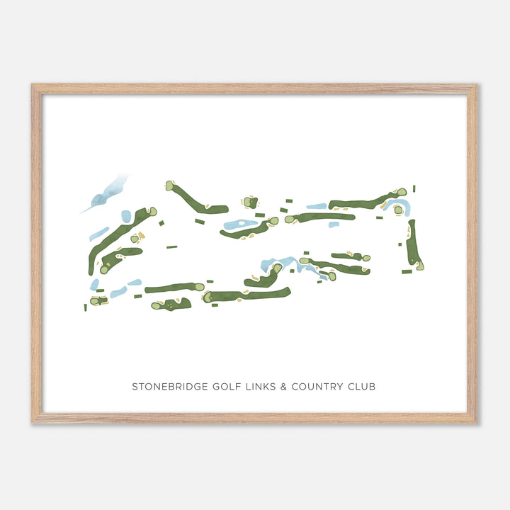 Print of Stonebridge Golf Links & Country Club Modern Map