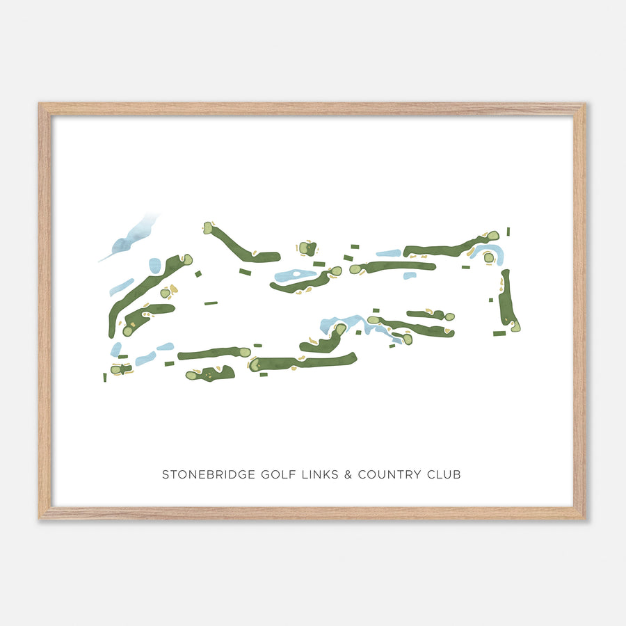 Print of Stonebridge Golf Links & Country Club Modern Map