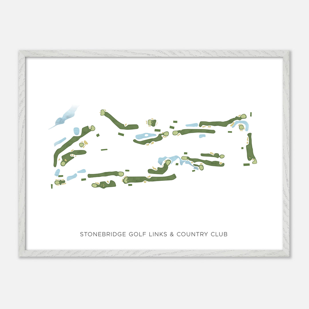 Print of Stonebridge Golf Links & Country Club Modern Map