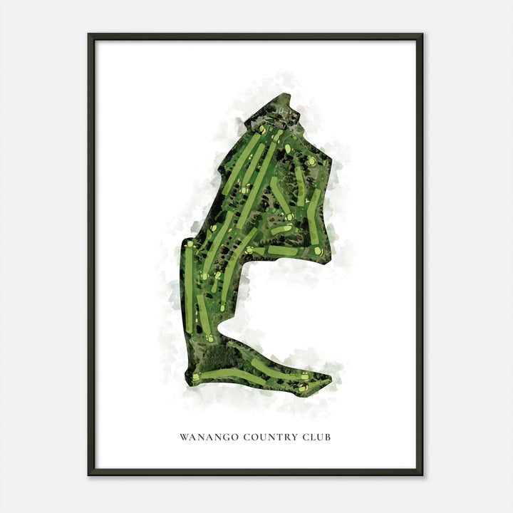 Print of Wanango Country Club Classic Map