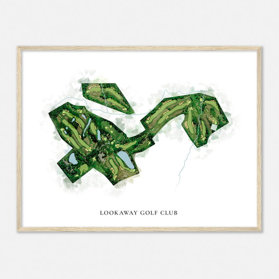 Print of Lookaway Golf Club Classic Map