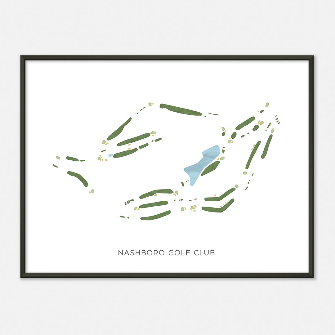 Print of Nashboro Golf Club Modern Map