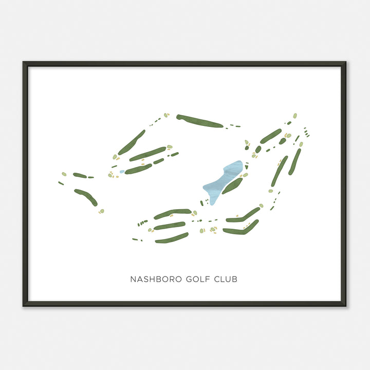 Print of Nashboro Golf Club Modern Map