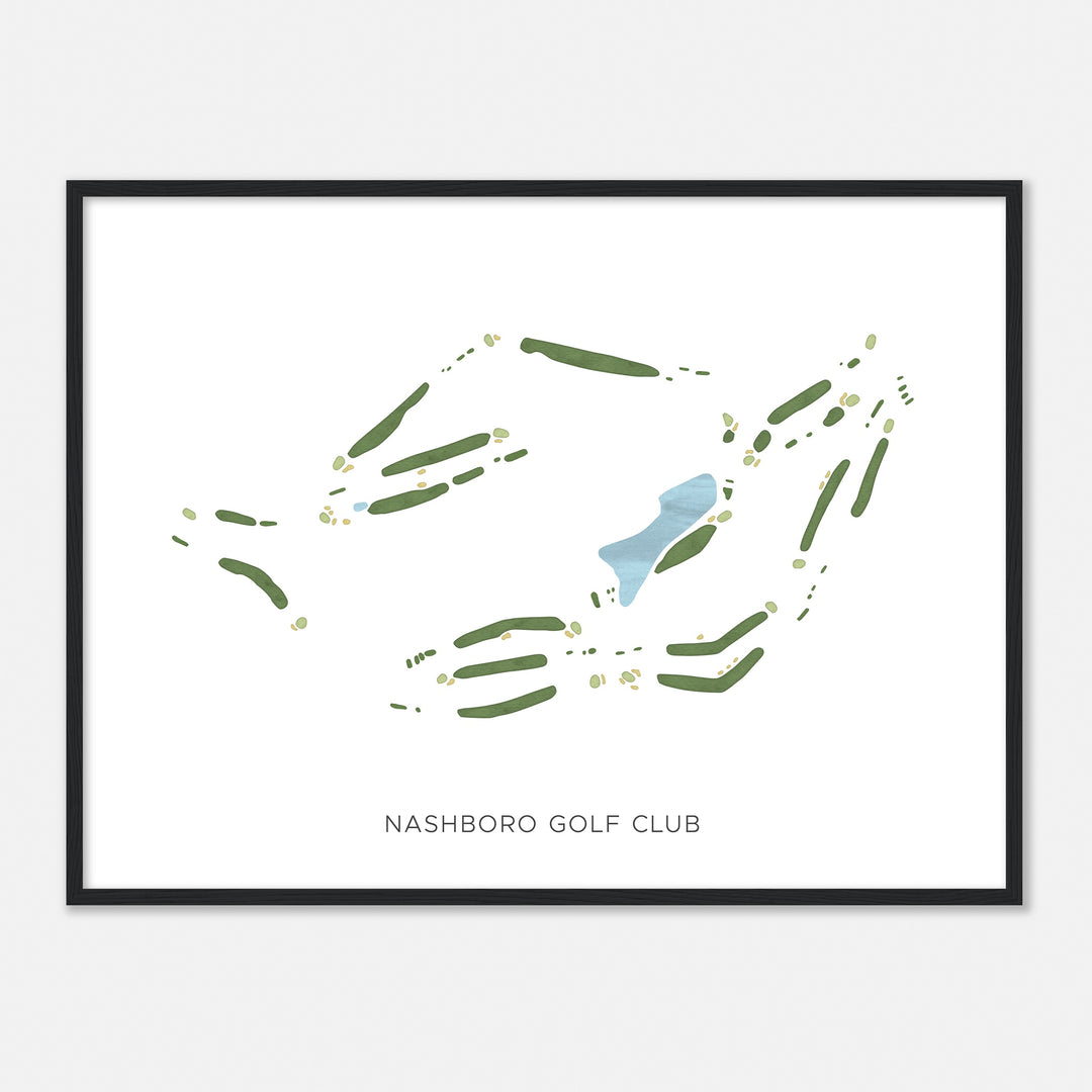 Print of Nashboro Golf Club Modern Map