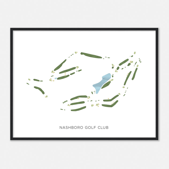 Print of Nashboro Golf Club Modern Map