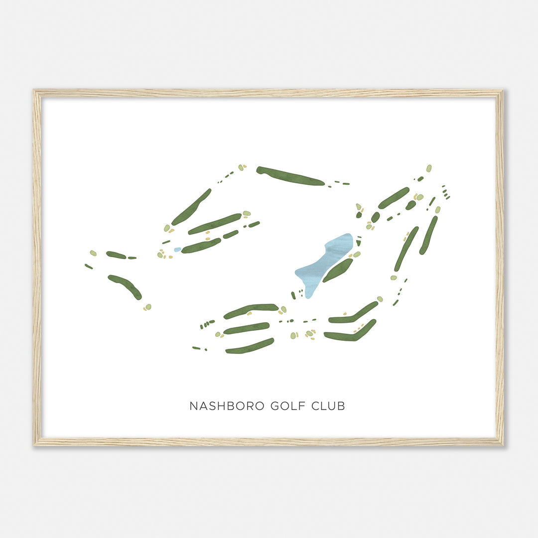 Print of Nashboro Golf Club Modern Map