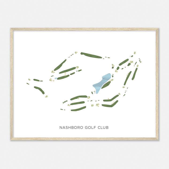 Print of Nashboro Golf Club Modern Map