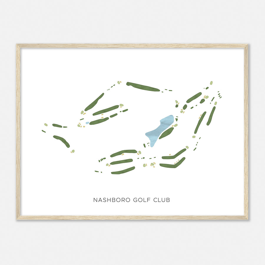Print of Nashboro Golf Club Modern Map