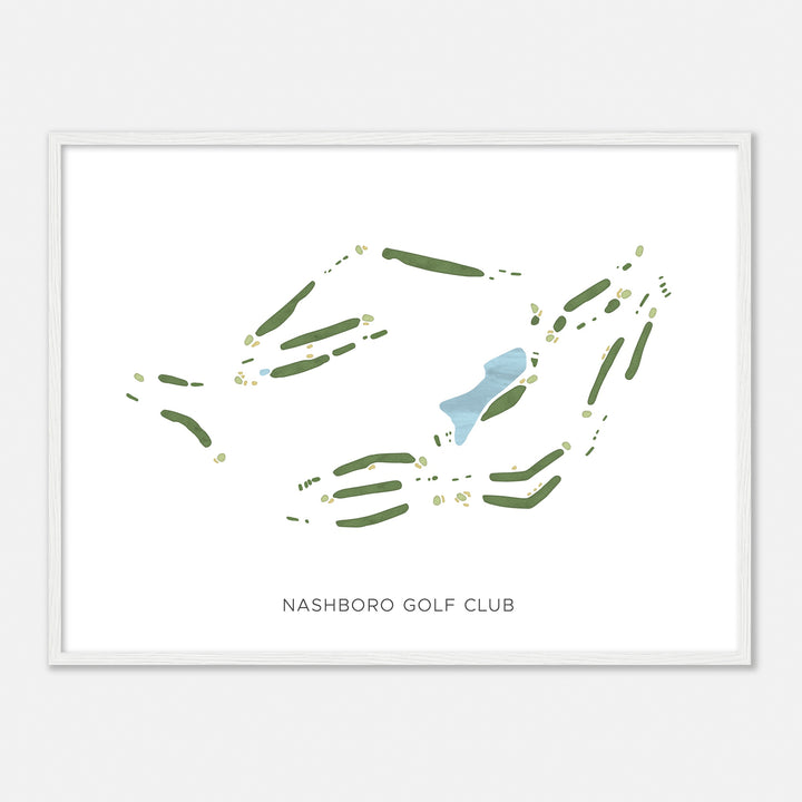 Print of Nashboro Golf Club Modern Map