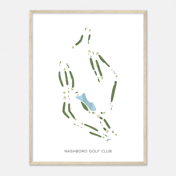 Print of Nashboro Golf Club Modern Map