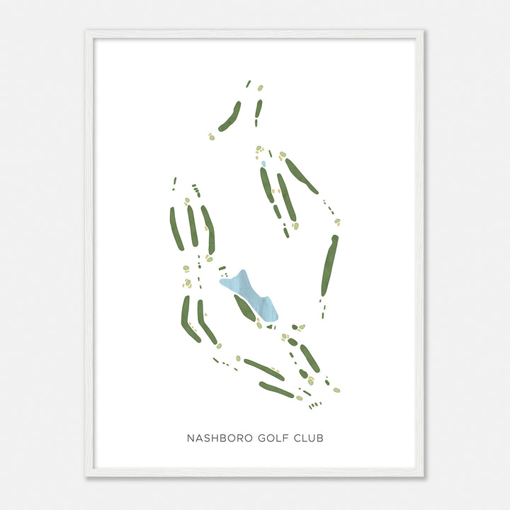 Print of Nashboro Golf Club Modern Map