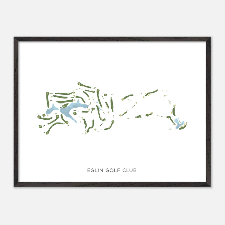 Print of Eglin Golf Club Modern Map