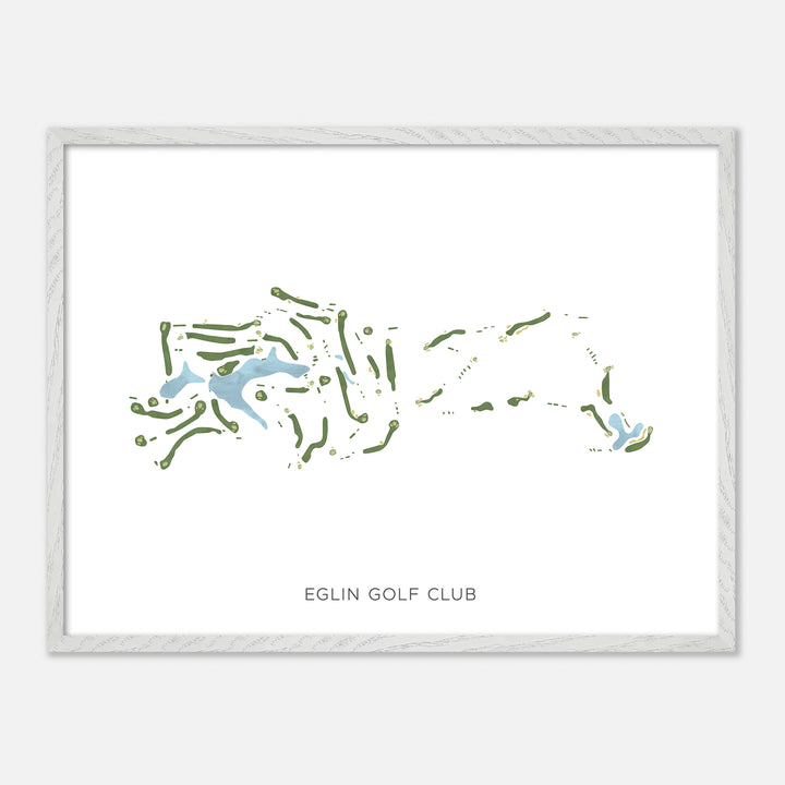 Print of Eglin Golf Club Modern Map