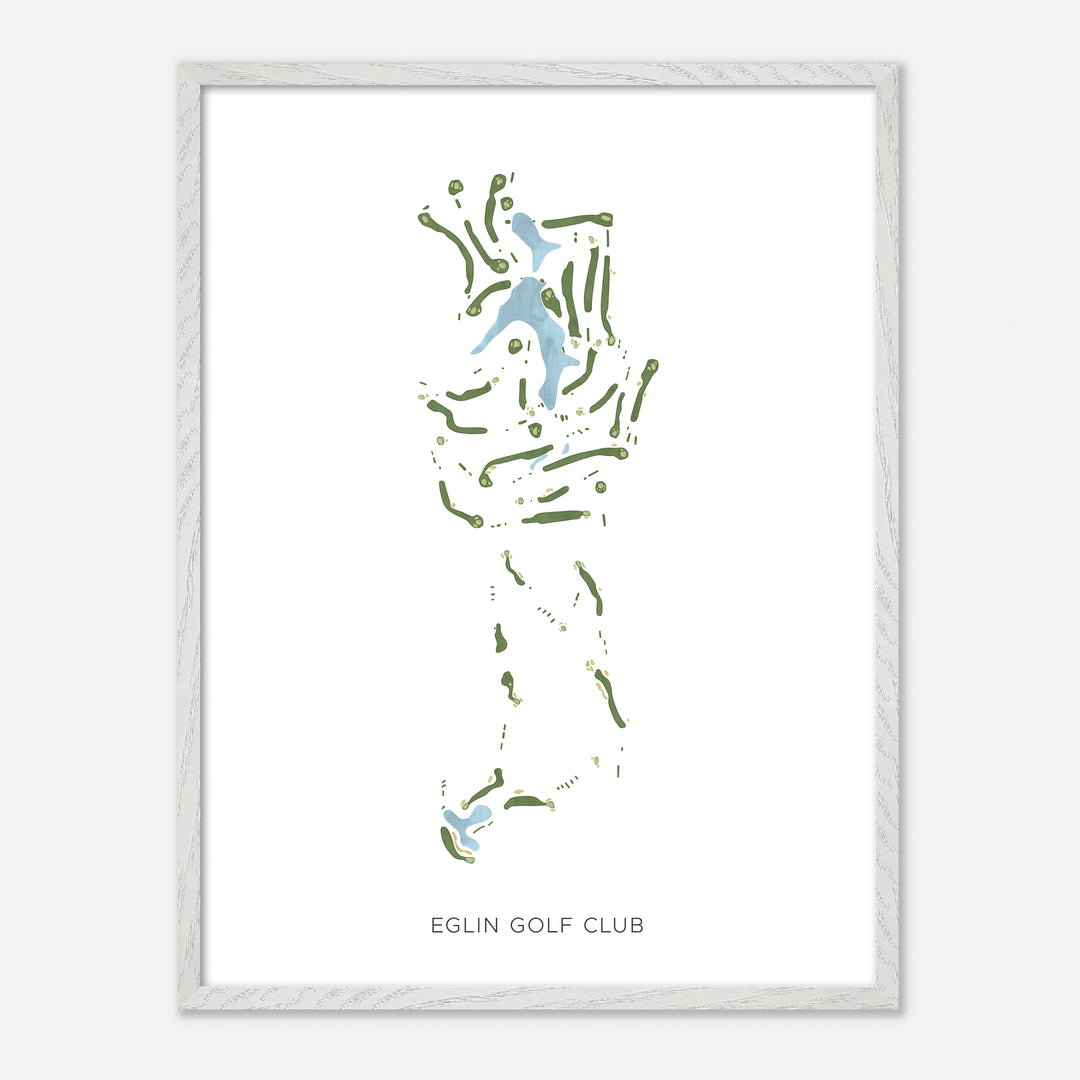 Print of Eglin Golf Club Modern Map