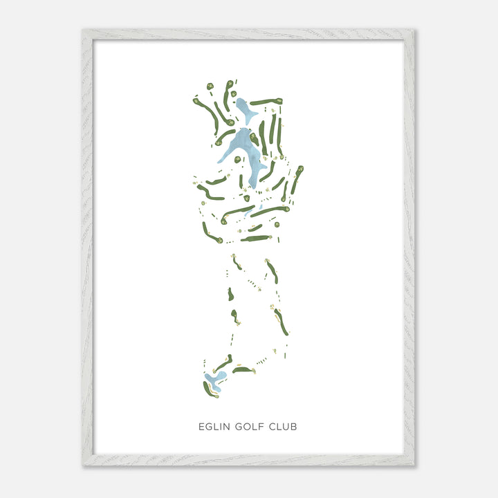Print of Eglin Golf Club Modern Map