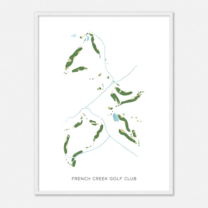 Print of French Creek Golf Club Modern Map