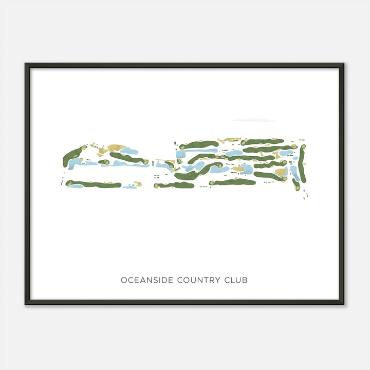 Print of Oceanside Country Club Modern Map