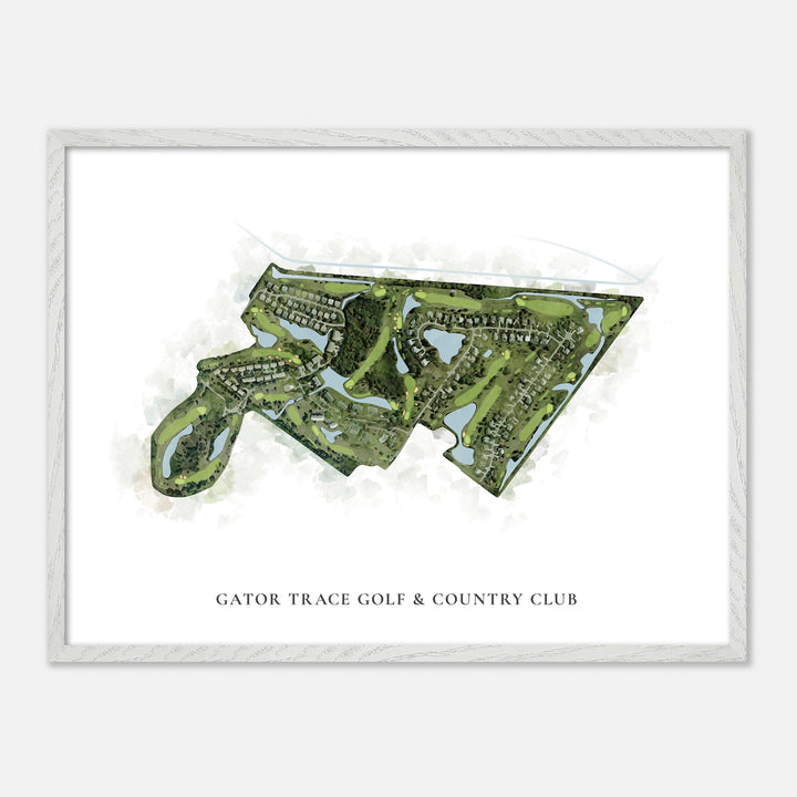 Print of Gator Trace Golf &amp; Country Club Classic Map