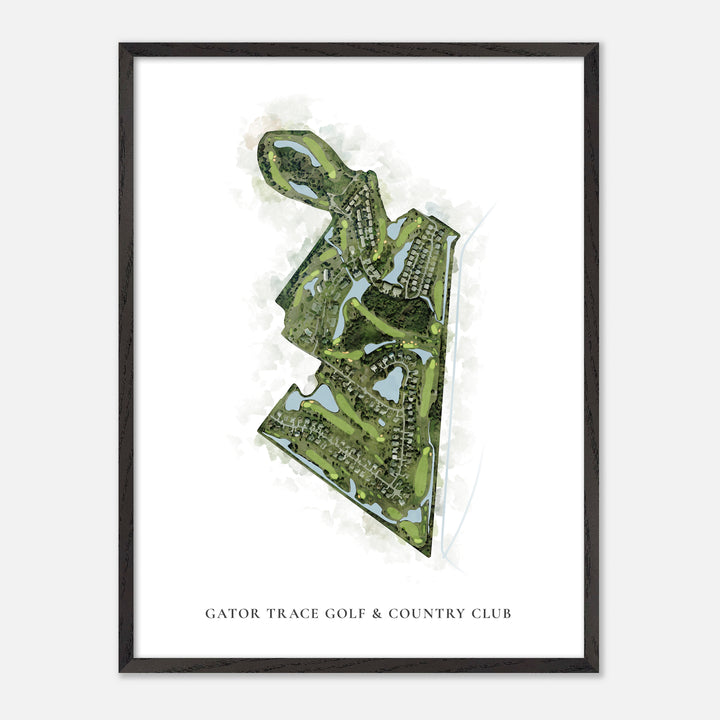 Print of Gator Trace Golf &amp; Country Club Classic Map
