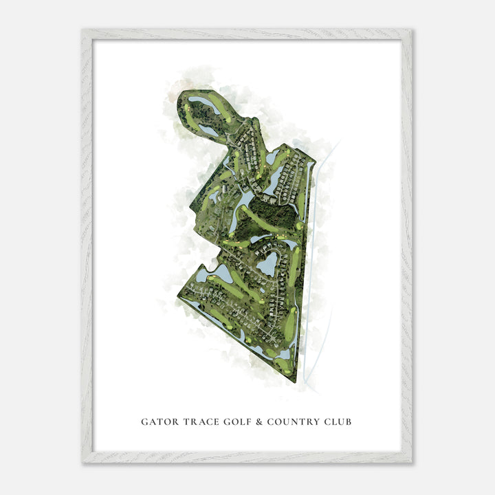 Print of Gator Trace Golf &amp; Country Club Classic Map