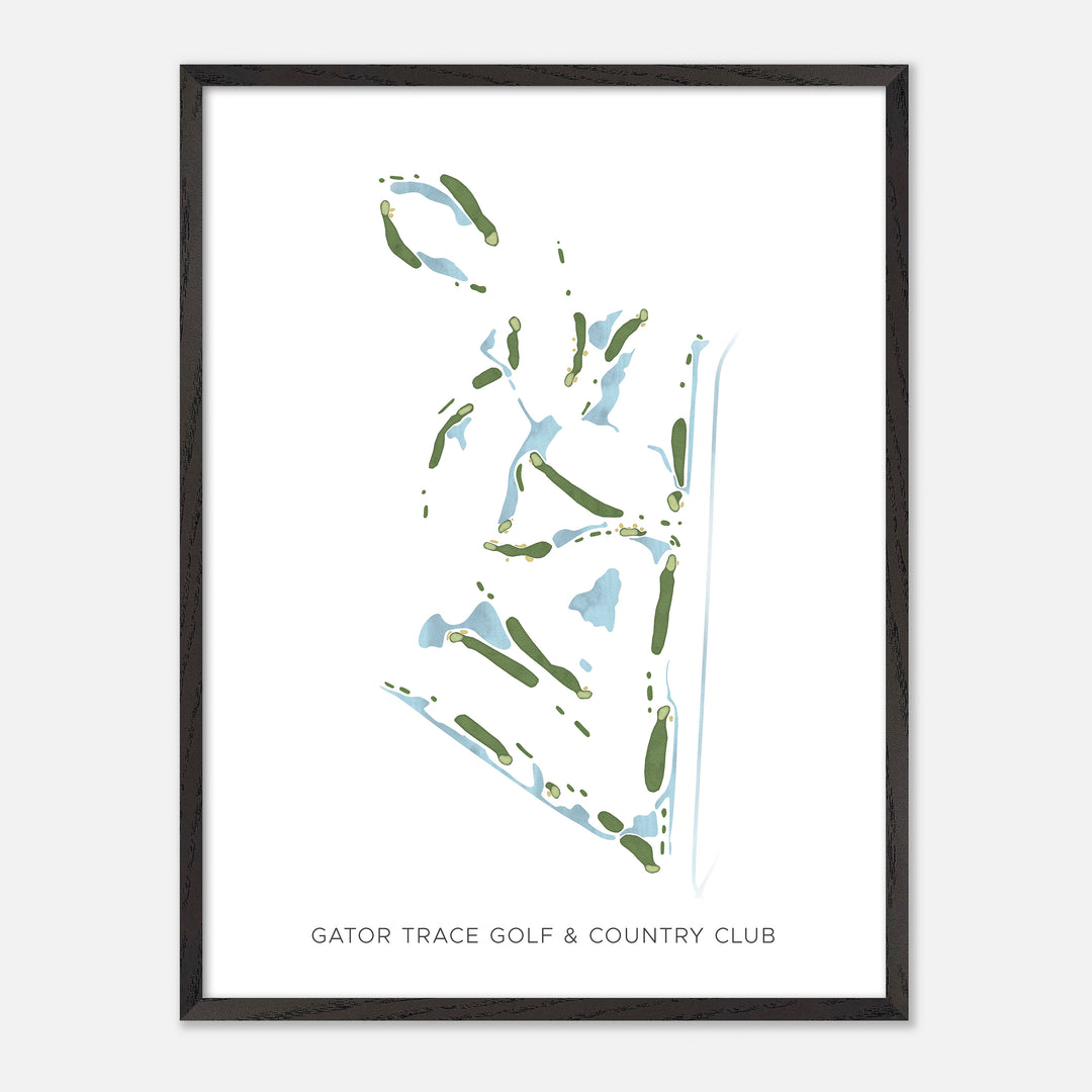 Print of Gator Trace Golf &amp; Country Club Modern Map