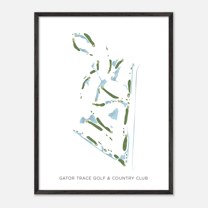 Print of Gator Trace Golf &amp; Country Club Modern Map