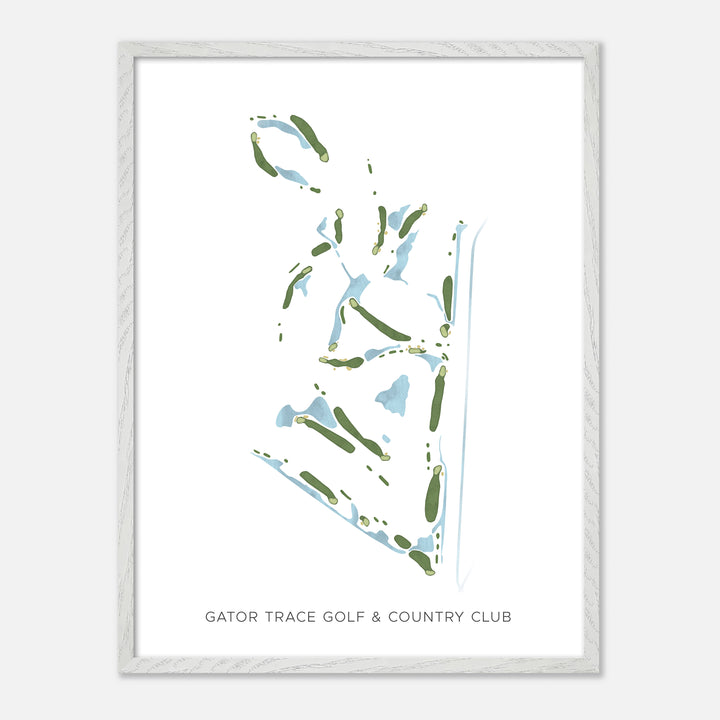 Print of Gator Trace Golf &amp; Country Club Modern Map