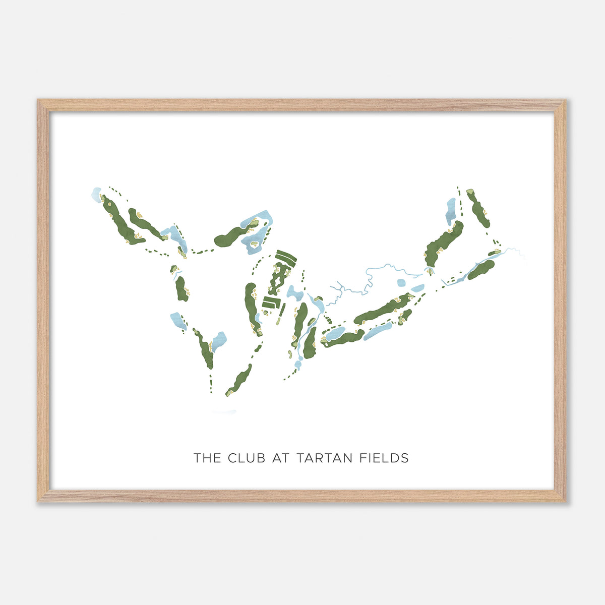 Print of The Club At Tartan Fields Modern Map