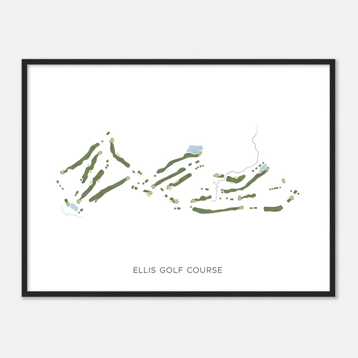 Print of Ellis Golf Course Modern Map