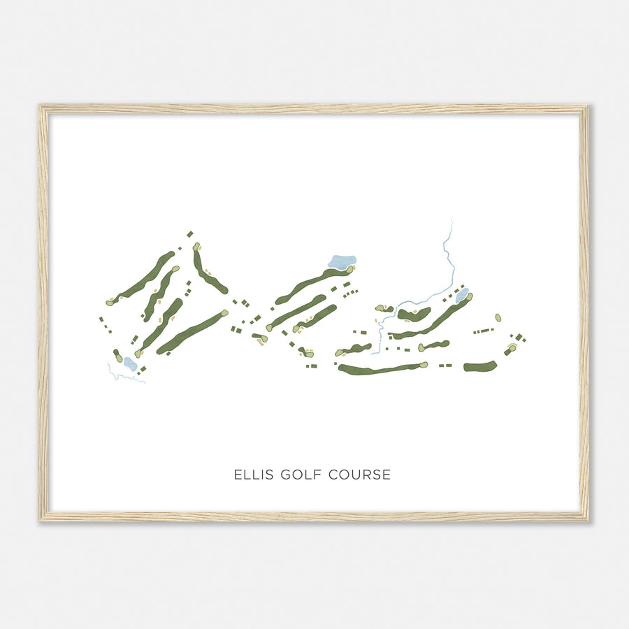 Print of Ellis Golf Course Modern Map