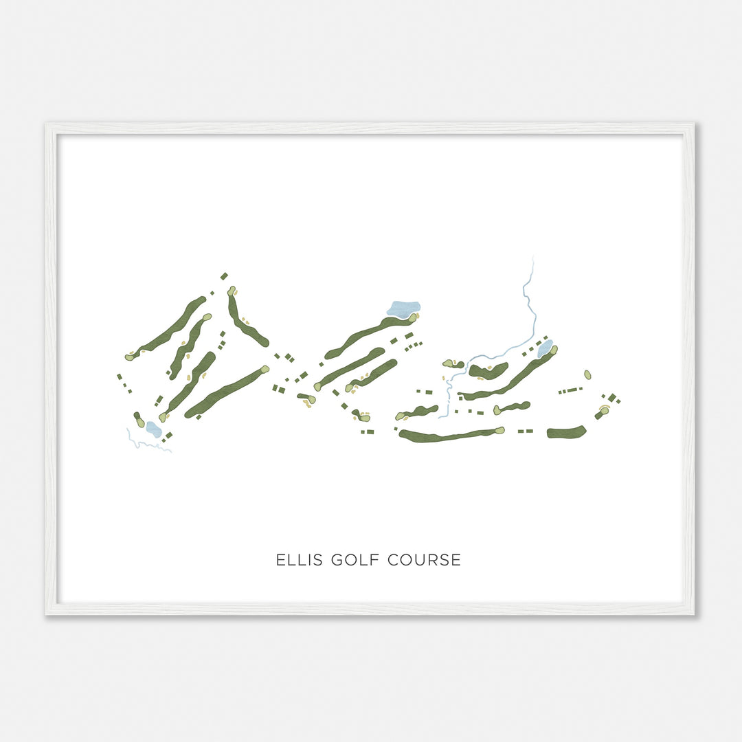 Print of Ellis Golf Course Modern Map