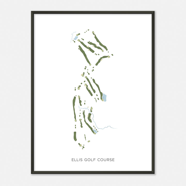 Print of Ellis Golf Course Modern Map